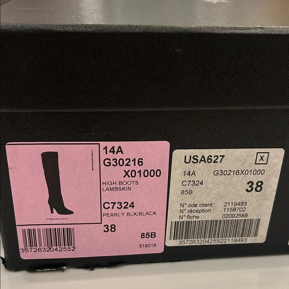 CHANEL Elegant Black Over the Knee Boots - Picture 9 of 13